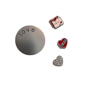 ❤️ SOUTH HILL DESIGNS LOVE V-Day Charms Lot for a Necklace Locket